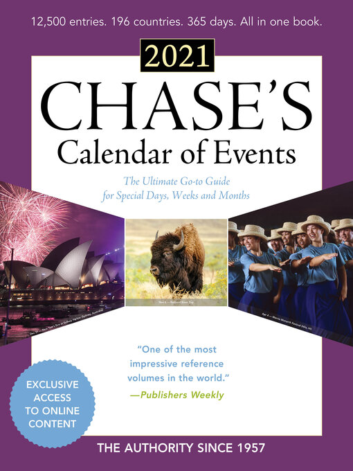 Title details for Chase's Calendar of Events 2021 by Editors of Chase's - Available